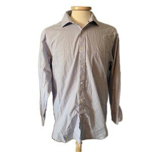 Tommy Hilfiger Extra Large White Dot Long Sleeve Button Front Shirt NWOT